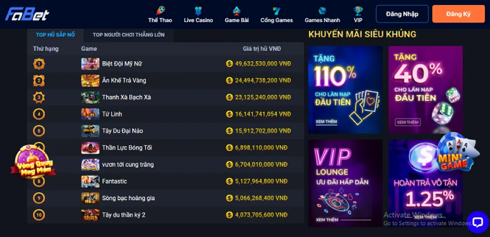 Chương trình VIP tại 87win Casino